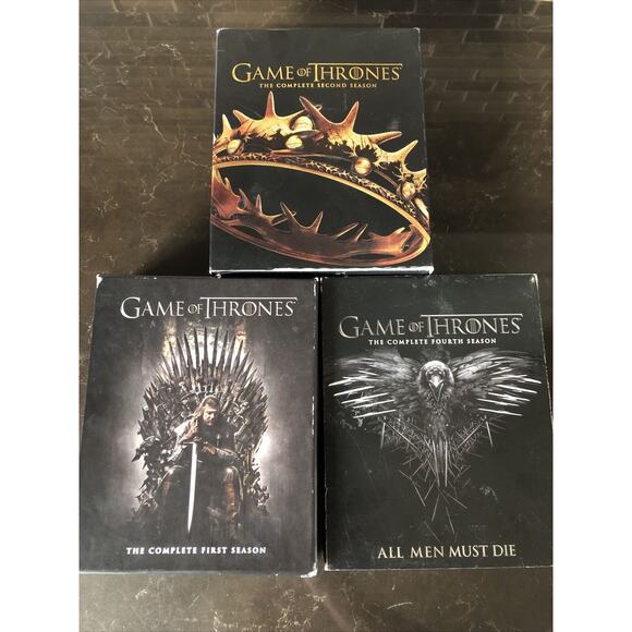 Game of Thrones: DVD LOT The Complete First Second Fourth Season 1 2 4 Box Set - Picture 2 of 5